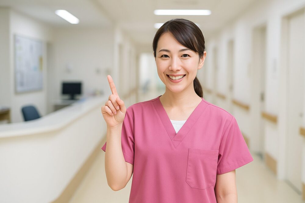 笑顔の看護師
